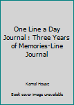 Paperback One Line a Day Journal : Three Years of Memories-Line Journal Book