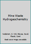 Paperback Mine Waste Hydrogeochemistry Book