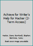 Achieve for Writer's Help for Hacker