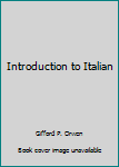 Hardcover Introduction to Italian Book