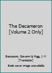 Hardcover The Decameron [Volume 2 Only] Book