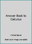 Hardcover Answer Book to Calculus Book