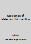 Hardcover Resistance of Materials, third edition Book