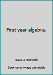 Unknown Binding First year algebra, Book