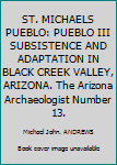 ST. MICHAELS PUEBLO: PUEBLO III SUBSISTENCE AND ADAPTATION IN BLACK CREEK VALLEY, ARIZONA. The Arizona Archaeologist Number 13.