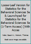 Paperback Loose-Leaf Version for Statistics for the Behavioral Sciences 5e & Launchpad for Statistics for the Behavioral Sciences 5e (1-Term Access) [With Acces Book