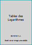 Board book Tables des Logarithmes [French] Book