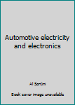 Paperback Automotive electricity and electronics Book