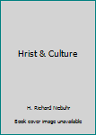 Paperback Hrist & Culture Book