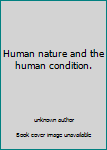 Unknown Binding Human nature and the human condition. Book