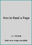 Paperback How to Read a Page Book