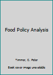 Hardcover Food Policy Analysis Book