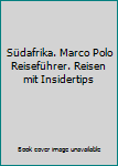 Broschiert Südafrika. Marco Polo Reiseführer. Reisen mit Insidertips Book