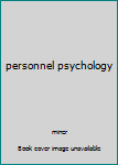 Hardcover personnel psychology Book