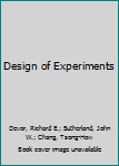 Hardcover Design of Experiments Book