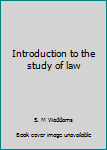 Paperback Introduction to the study of law Book