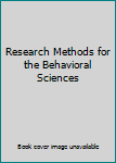 Paperback Research Methods for the Behavioral Sciences Book