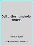 Defi d être humain-le- 010496