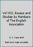 Hardcover Vol VIII, Essays and Studies by Members of The English Association Book