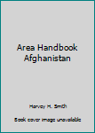 Area Handbook Afghanistan