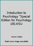 Hardcover Intoduction to Psychology "Special Edition for Psychology 105,WSU Book