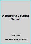 Paperback Instructor's Solutions Manual Book