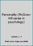 Hardcover Personality (McGraw-Hill series in psychology) Book