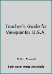 Hardcover Teacher's Guide for Viewpoints: U.S.A. Book
