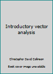 Paperback Introductory vector analysis Book