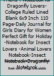 Hello darkness my old friend: Notebook for Dragonfly Lovers-College Ruled Lined Blank 6x9 inch 110 page-Daily Journal for Girls Diary for Women ... Notebook (Dragonfly Journal Notebook)