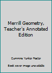 Hardcover Merrill Geometry, Teacher's Annotated Edition Book
