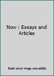 Paperback Now : Essays and Articles Book