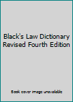 Hardcover Black's Law Dictionary Revised Fourth Edition Book