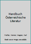 Hardcover Handbuch Österreichische Literatur [German] Book