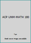 Paperback ACP UNM-MATH 180 Book