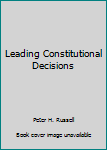 Mass Market Paperback Leading Constitutional Decisions Book