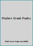 Hardcover Modern Greek Poetry Book