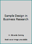 Hardcover Sample Design in Business Research Book