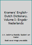 Hardcover Kramers' English-Dutch Dictionary, Volume I: Engels-Nederlands Book