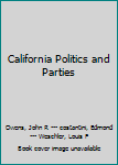 Hardcover California Politics and Parties Book