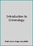 Hardcover Introduction to Criminology Book