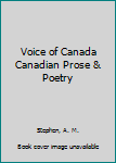 Hardcover Voice of Canada Canadian Prose & Poetry Book