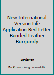 Hardcover New International Version Life Application Red Letter Bonded Leather Burgundy Book