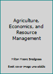 Hardcover Agriculture, Economics, and Resource Management Book