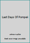 Unknown Binding Last Days Of Pompeii Book