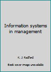 Hardcover Information systems in management Book