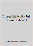 DVD Incredible Hulk (Full Screen Edition) Book