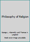 Hardcover Philosophy of Religion Book