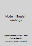 Hardcover Modern English readings Book