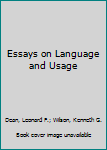 Paperback Essays on Language and Usage Book